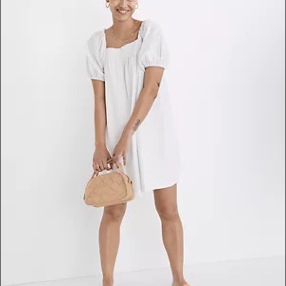 Madewell Puff Sleeve White dress - Picture 11 of 12